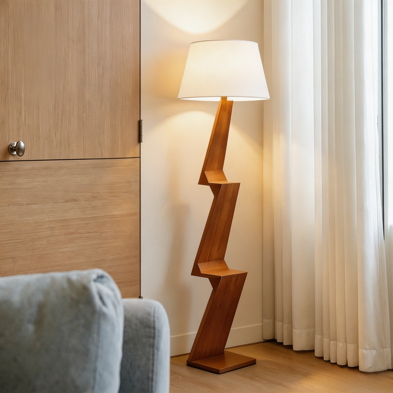 Medieval-Style Solid Wood Z-Shaped Floor Lamp, Retro Fabric Art, Living Room Sofa Side Shelf, Bedroom Charging Atmosphere Light Medieval-Style Solid Wood Z-Shaped Floor Lamp, Retro Fabric Art, Living Room Sofa Side Shelf, Bedroom Charging Atmosphere Light