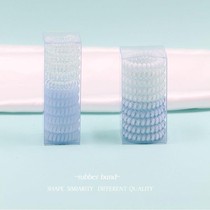 Telephone line hair ring female hair less number one wipe blue telephone line hair ring hair cord leather gluten clean and transparent fresh head rope g