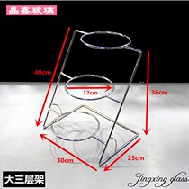 Min Stall Vegetable Products Bracket Cutlery Ware Fruit Cold Dish Hot Pot Hotel Small Stock Terrace Food Display Pan Shelf Creator