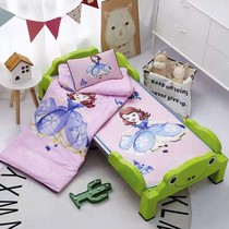 Kindergarten summer cool quilt Three sets of cool quilted by air conditioning by babys lunch break summer quilt with machine washable mat three sets p