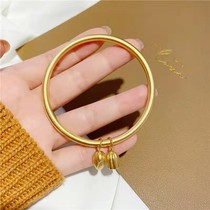 Two rejoice gold bracelet pendant vegetarian ring bracelet Gufa to pass down the sand gold jewellery bracelet woman for a long time