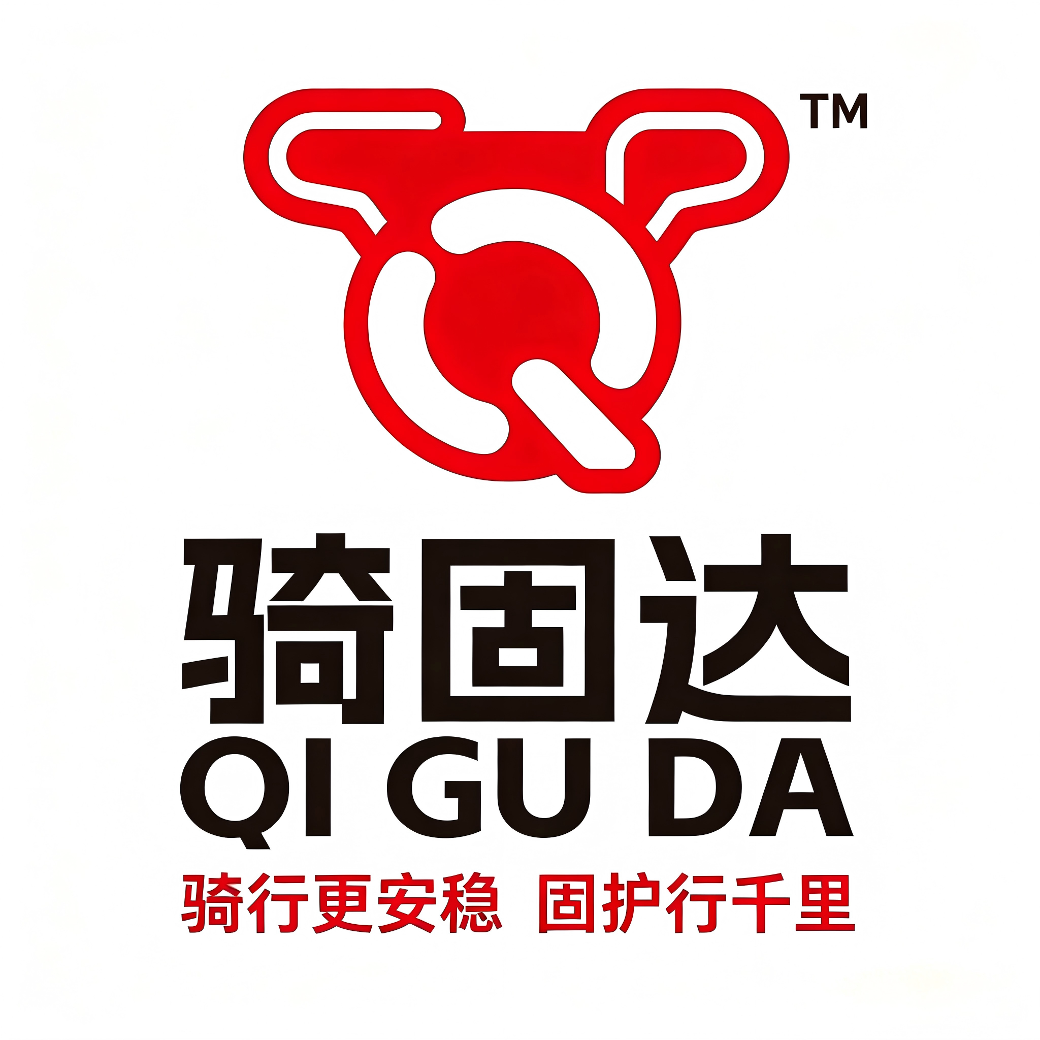 骑固达电摩配的LOGO
