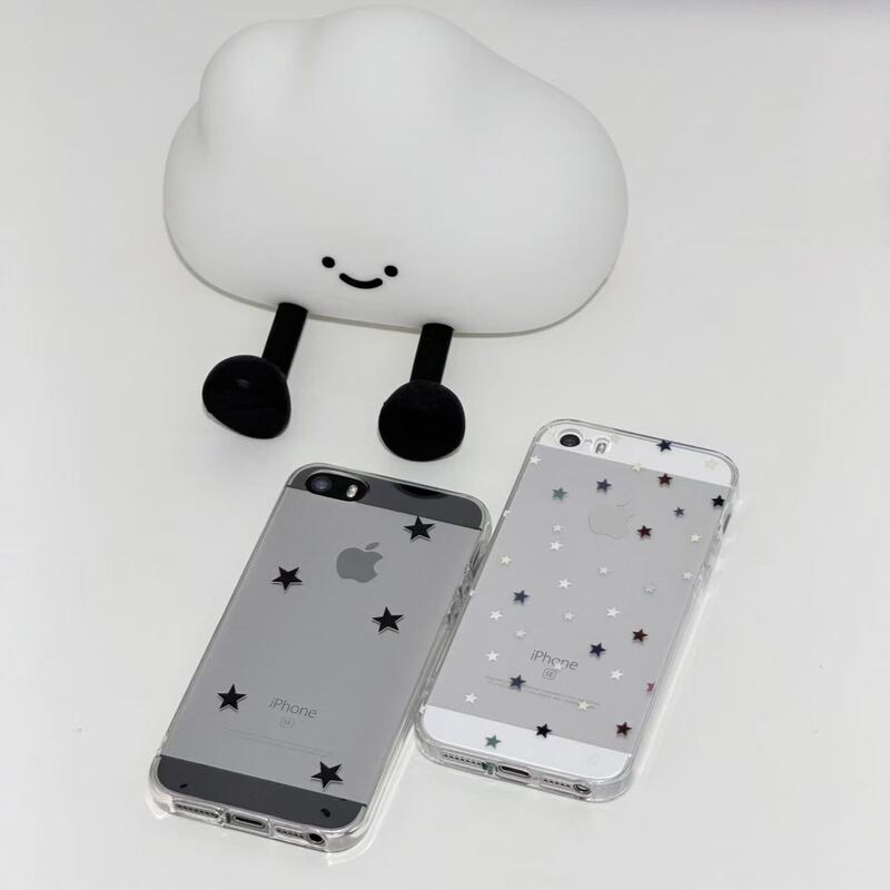 Simple Black Star Phone Case Suitable for Apple 17 Pro Max, Full Coverage for iPhone 12 Models, Cute 5Se, Soft 13 Pro, Anti-Drop 14 Pro, Protective Case for 11, Soft 6S for Women, XS Max, Soft 78Pus, Couple Xr