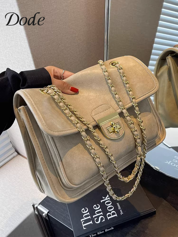 Dode Women's Bag 2023 New Fashion Niche Chain Hobo Bag Large Capacity Commuter Shoulder Crossbody Bag Trendy