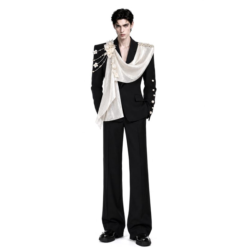 Shexu【Elegant】Wide-Shoulder, Narrow-Waist Suit Jacket with Structured Design and Stylish Shoulder Accents, Waist-Cinching Suit Dress Shexu【Elegant】Wide-Shoulder, Narrow-Waist Suit Jacket with Structured Design and Stylish Shoulder Accents, Waist-Cinching Suit Dress
