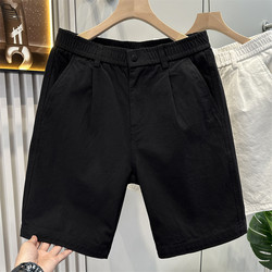 High-End Quality Minimalist Casual Shorts for Men, Summer Pure Cotton Pants, Men's Knee-Length Dress Pants