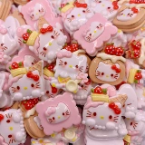 Детские аксессуары ручной работы, кремовый чехол для телефона, заколка для волос, аксессуар, DIY