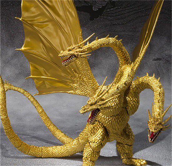 New Godzilla monster three-headed dragon model Figure Kidora movable swing piece children's toy birthday present