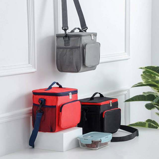 Lunch box handbag Oxford cloth thermal bag picnic lunch bag lunch bag ice bag thermal bag ຖົງອາຫານທ່ຽງຫນາ