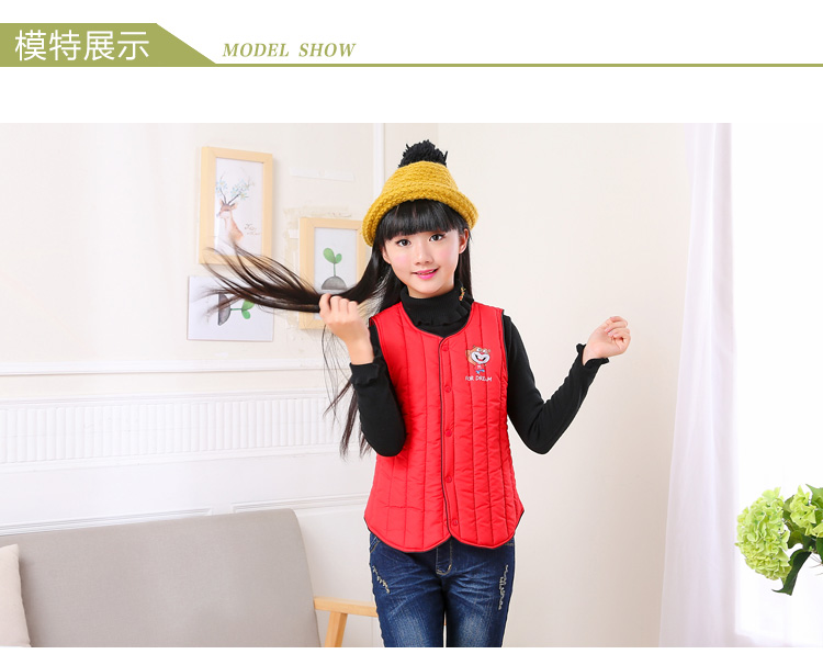 Mùa thu đông 2018 trẻ em mới xuống áo vest cotton bé trai và bé gái trong chiếc áo vest cotton trẻ trung ấm áp áo gile cho bé trai sơ sinh