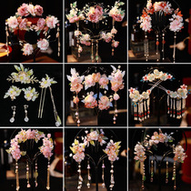 New Hanfu headdress with a full set of accessories hairpins ancient costume hair accessories ancient style hairpins tassel hairpins fairy set