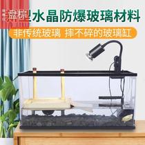 Fish tank living room home desktop Italian turtle tank landscaping sun creation platform ecological small Yali villa with gram turtle box