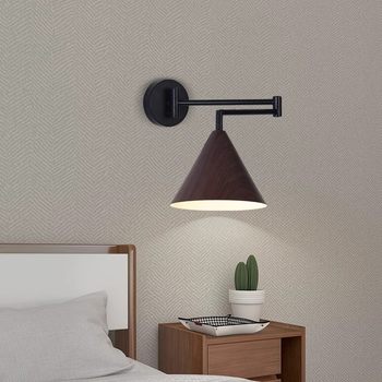 Medieval Style Swing Arm Wall Lamp Living Room Background Wall Foldable Lamp 2025 New Simple Modern Bedroom Bedside Lamp