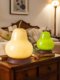 Cream-Style Pear Table Lamp, Bedroom Bedside Lamp, Creative and Unique Artistic Eye-Protection Decorative Lamp, Rechargeable Gourd-Shaped Master Bedroom Lamp