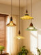 French-Style Vintage Glass Pendant Light, Mid-Century Style Corridor Light, American-Style Foyer High-End Pendant Light for Homestay, Restaurant, and Bar Counter