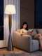 French Mid-Century Style Floor Lamp Next to the Sofa in the Living Room, High-End American Retro Creative Stylish Simple Decorative Lamps