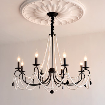 French Chandelier, Living Room Lamp, American Retro Candle, Palace Style, Villa Hall, Duplex Staircase, Bedroom, Dining Room Lighting Fixtures