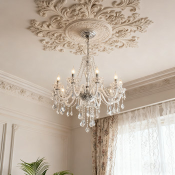 French-Style Light Luxury Crystal Chandelier, Vintage Palace Style, Elegant and Unique Villa Lighting, Dining Room, Bedroom, Living Room Lamp