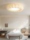 Wabi-Sabi Style Fabric Ceiling Lamp Bedroom Lamp French Mid-Century 2025 New Full-Spectrum Eye-Protection Room Master Bedroom Lighting Fixtures
