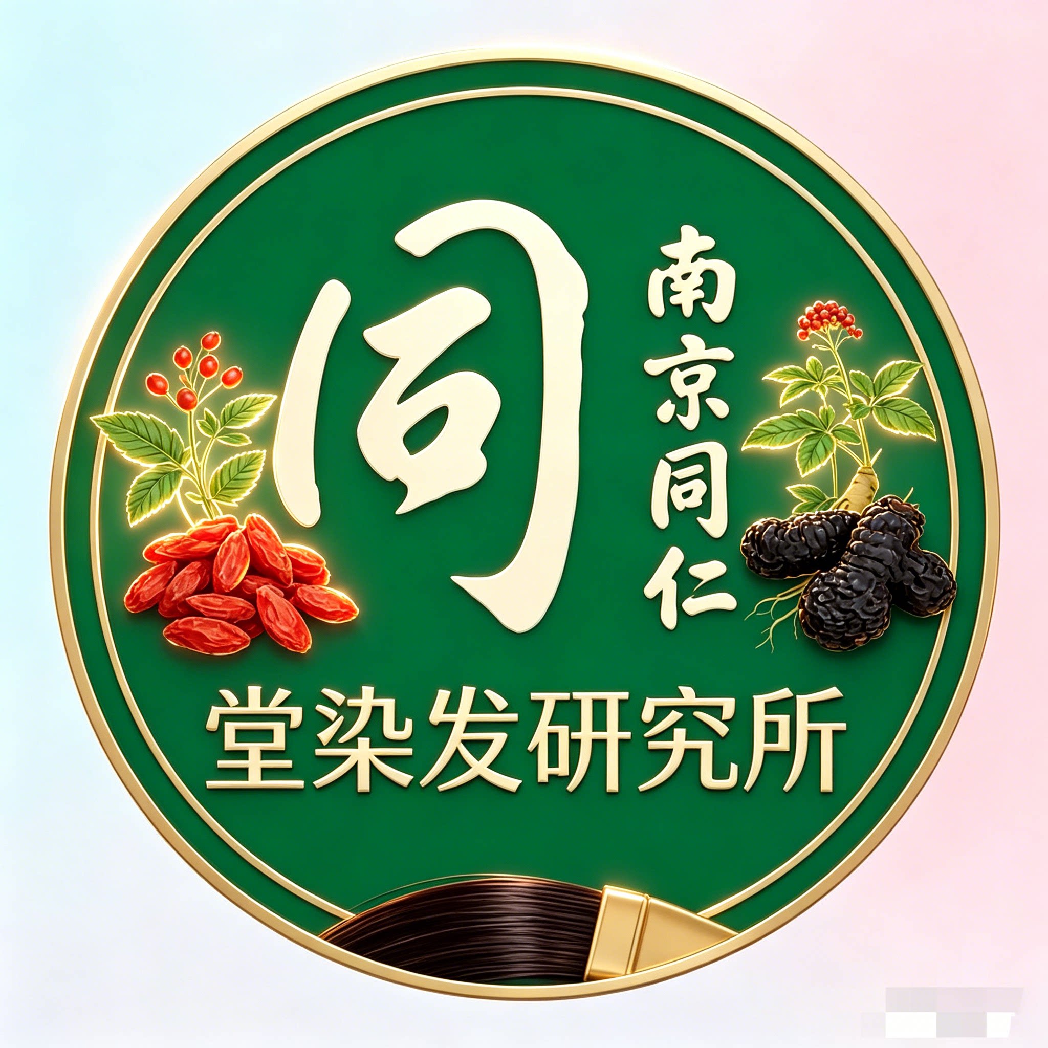 南京同仁堂染发研究所的LOGO