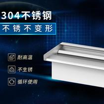 Stainless steel waterfall outlet water wall water curtain wall water tank rockery fish pond water feature courtyard landscape manufacturer