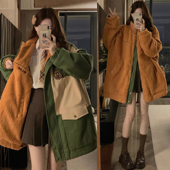 300 jin jin is equal to 0.5 kg. extra large size loose and versatile college style cotton coat