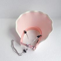 Childrens sun hat summer breathable girls sun hat anti-UV ruffle sun hat baby empty top hat