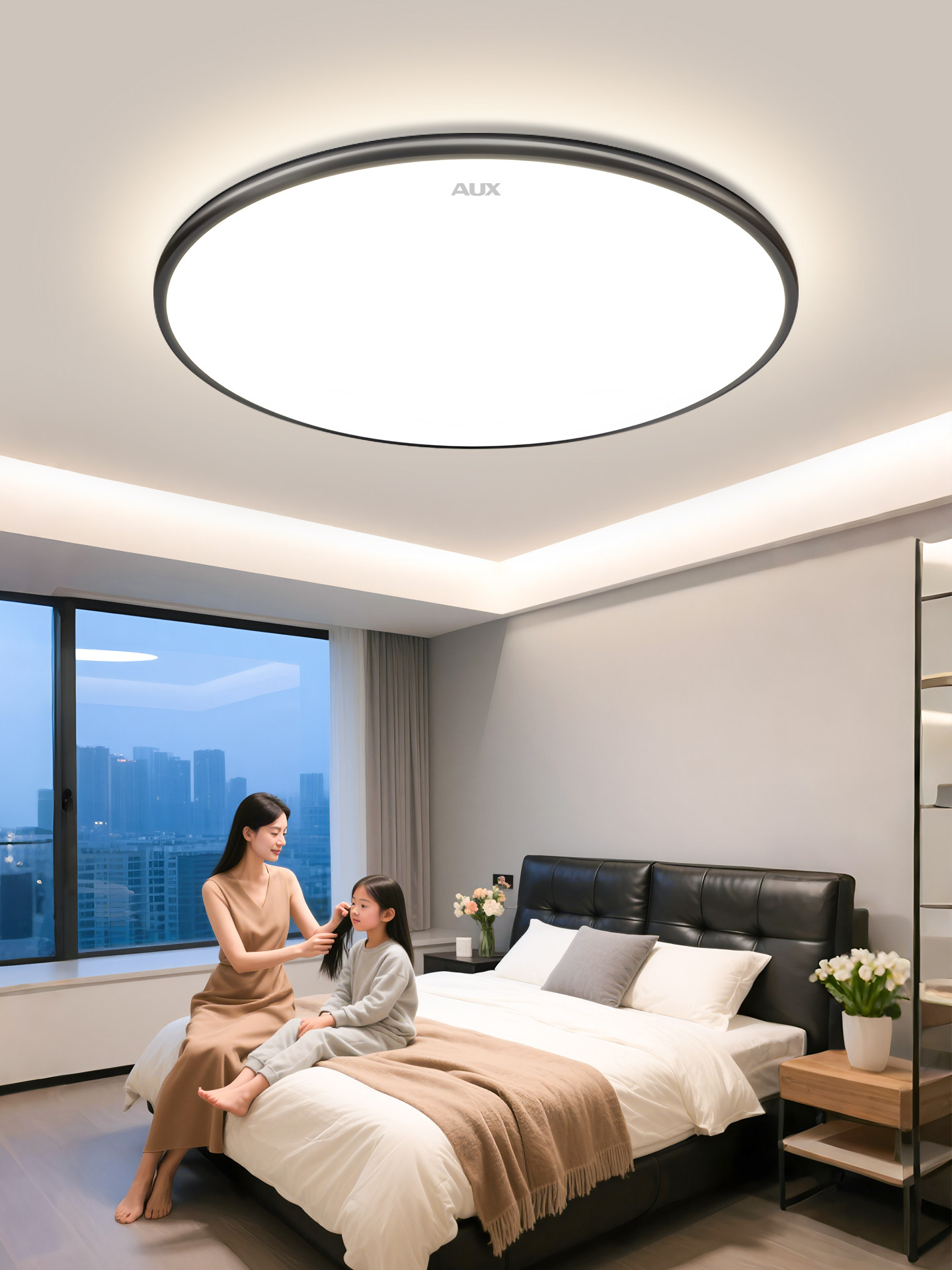 Bedroom Lamp 2025 New Model Modern Simple and Elegant Master Bedroom Round Lamp Led Ultra-Thin Eye Protection Ceiling Lamp Room Lighting Fixtures