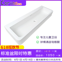 Childrens integrated wash basin kindergarten school childrens bathroom wash basin acrylic sink wall hanging can be customized
