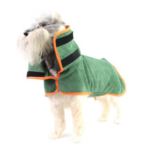 Dog bathrobe pet cat bath towel fully wrapped quick-drying absorbent bath towel suitable for dogs of all sizes