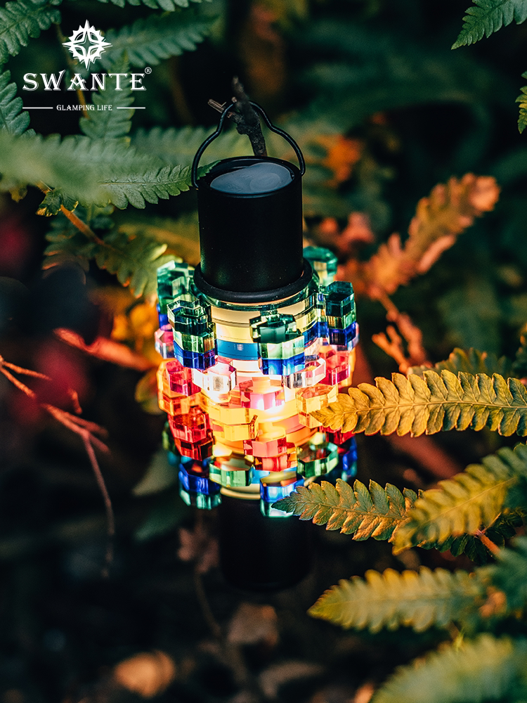 Swante Sky Fire Rainbow ML4 Rainbow Lampshade Outdoor Camping Multifunction Campsite Light Camping Light Atmosphere Shade-Taobao