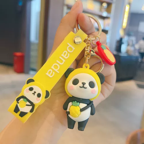 Креативный мультяшный колокольчик, брелок, подвеска, ключи от машины, школьный рюкзак для школьников, украшение на сумку, панда, подарок на день рождения