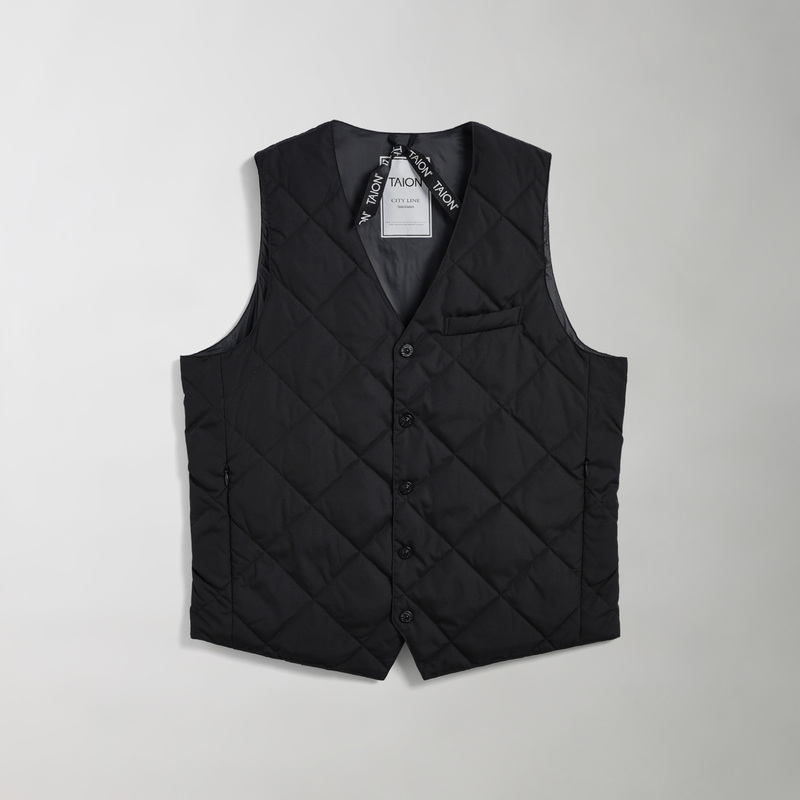 Authorized In-Stock Taion V Neck down Gilet Warm Casual V-Neck Button down Vest 25Aw Authorized In-Stock Taion V Neck down Gilet Warm Casual V-Neck Button down Vest 25Aw