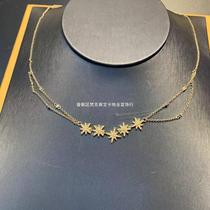 European and American version 5 m necklace female meteor 8-manging star lock bone chain rice-word neck chain temperament elegant to send girlfriend