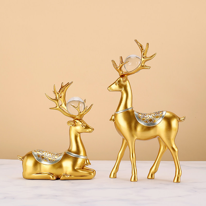 Элитные ювелирные изделия lucky deer decoration легкое роскошное креативное украшение винного шкафа высокого класса для гостиной, офисного рабочего стола, домашнего новоселья