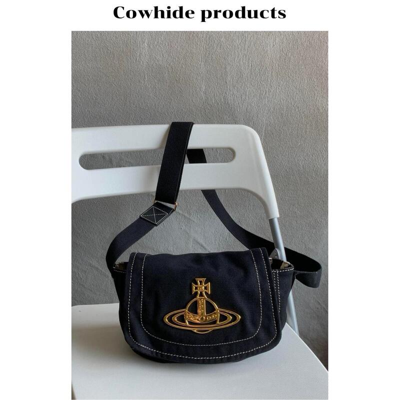 Saturn Messenger Bag Vintage Second-Hand Bag Canvas Bag Retro Unisex Style Work Bag Casual Versatile Crossbody Bag