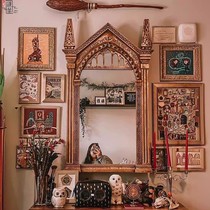 Mirror of Erised American retro decorative mirror wall hanging living room dining room Harry Potter French entrance fireplace mirror