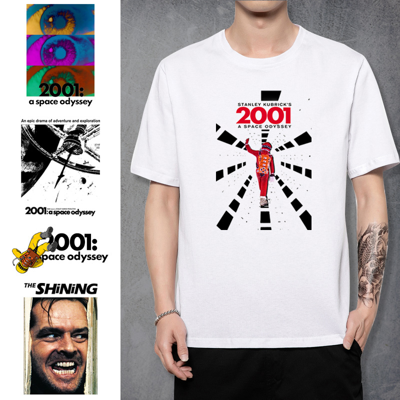 2001: a Space Odyssey T-Shirt Stanley Kubrick Movie Merchandise Short-Sleeved Clothing