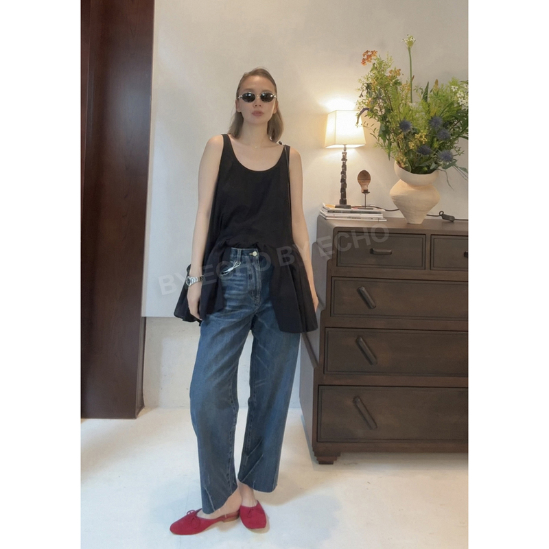 Echo Private Store Does Not Support Returns or Exchanges. Highly Recommended. Turkish Bossa Fabric. Dark Blue Washed Raw Edge Jeans
