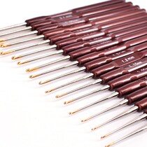 Shanghai hook needle Classic gold Land special yellow flower for the preparation of leaves seven knife weaving color red