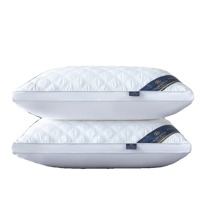 Buy One Get One Free]Five-Star Hotel Pillow Core, Washable, Single Adult Neck-Protecting Feather Velvet Pillow Core, a Pair