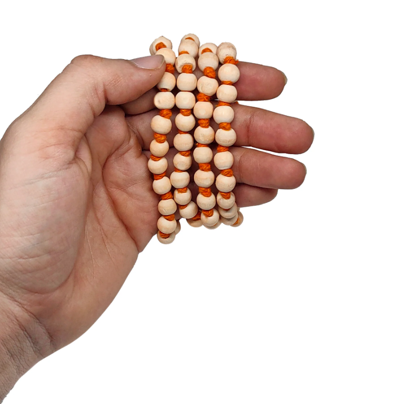 印度白檀香Chandan Jaap Mala (108+1 珠)咒珠冥想念珠手串