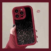 Korean trendy brand suitable for Apple 15promax mobile phone case new iphone14Plus high-end 13pro creative starry flowers 11 niche pink all-inclusive 12 men and women