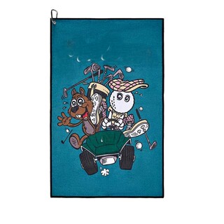 新款高尔夫毛巾防丢吸水运动速干GOLF球配件擦杆毛巾球具清洁毛巾