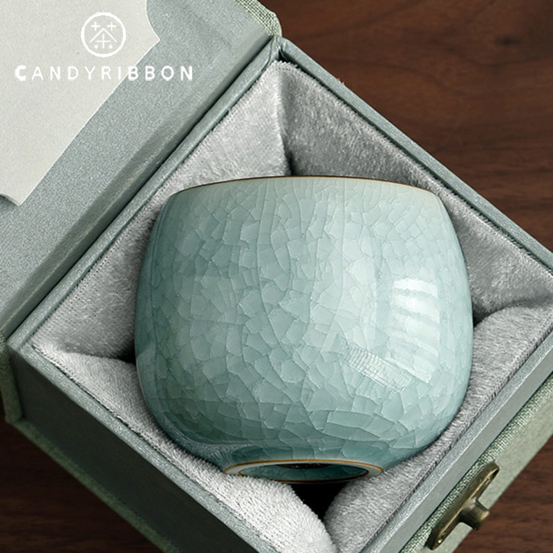 чайная чашка candyribbon керамическая Ru Kiln ice flower master cup чайная чашка подарочный чайный сервиз высокого класса для личного пользования Изображение 1