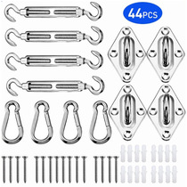 Source Factory Four Corner Shade Sail Stainless Steel Fixed Door Buckle Turnbuckle S Hook Shade Sail Shade Net Canopy