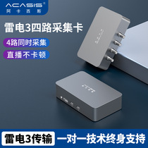 4-channel SDI Thunderbolt 3 HD capture card external director switcher vimx software multi-channel streaming cross-border source