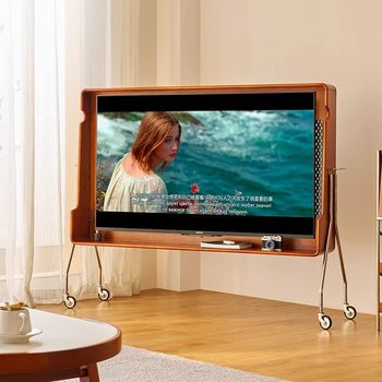 Hotel guest room dedicated b&b room mobile tv solid wood second-hand small apartment home floor-standing tv cabinet