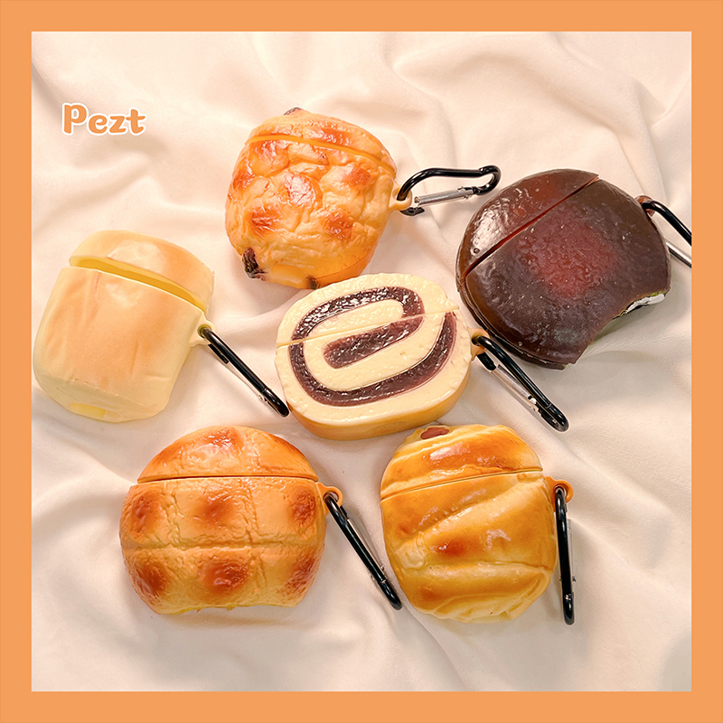 ins wind bread meal kits apply AirPods1 2 protective sleeves AirPods3 generation of apple headsets wireless Bluetooth headphone shell airpodspro2 lovers new three generations