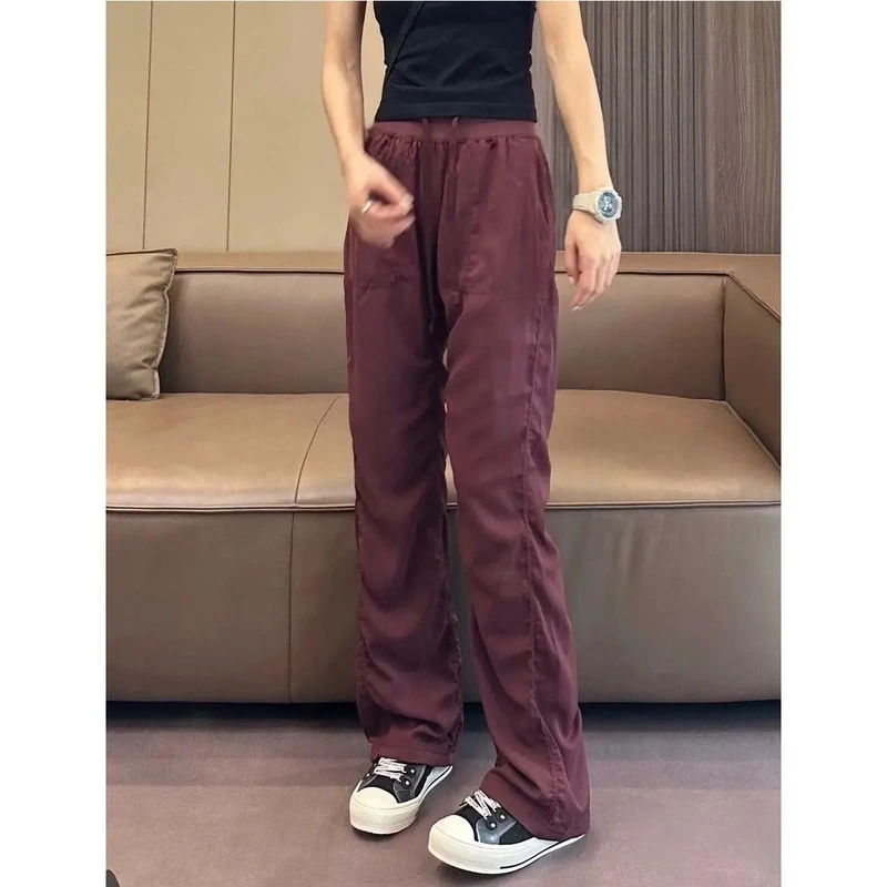 Lulu Style Dance Pants Dancestudo Casual Sports Pants Loose Fitness Yoga Long Pants for Women